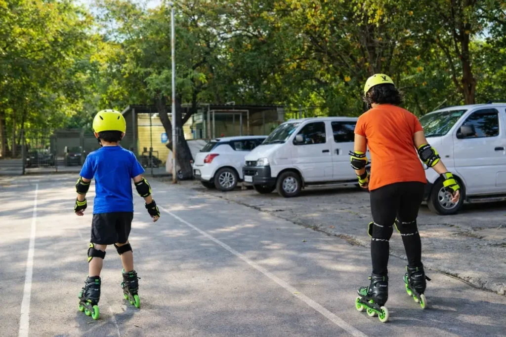 Skating starter kit for kids learning inline or roller skates