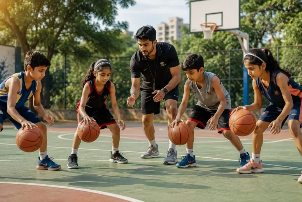 Basketball Coaching for Kids in Pune: Why Beginners Benefit More Than Parents Expect